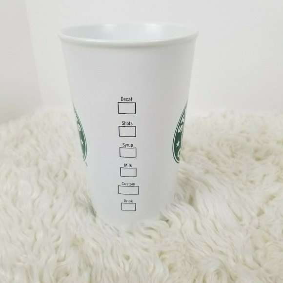 Starbucks 2006 Tall Coffee Cup Mug White Ceramic - Picture 5 of 8